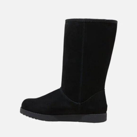 Women's Sarah Suede Shearling Winter Boots - Universal Thread Black 8 - Picture 3 of 3